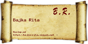 Bajka Rita névjegykártya
